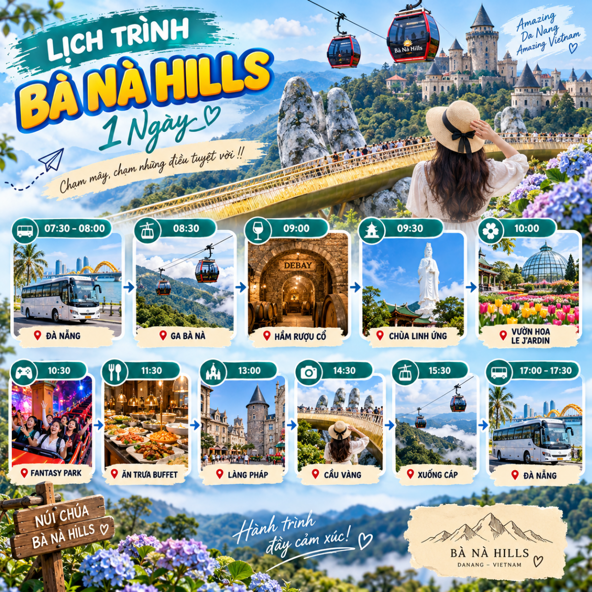 Cầu Vàng Bà Nà Hills Đà Nẵng