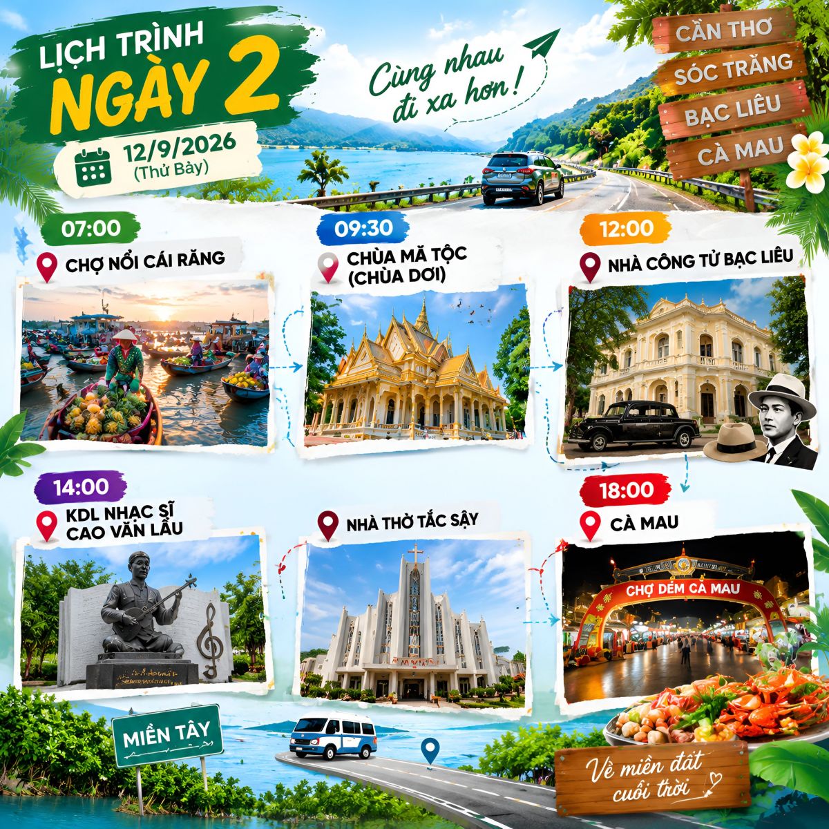 Lịch trình Ngày 2