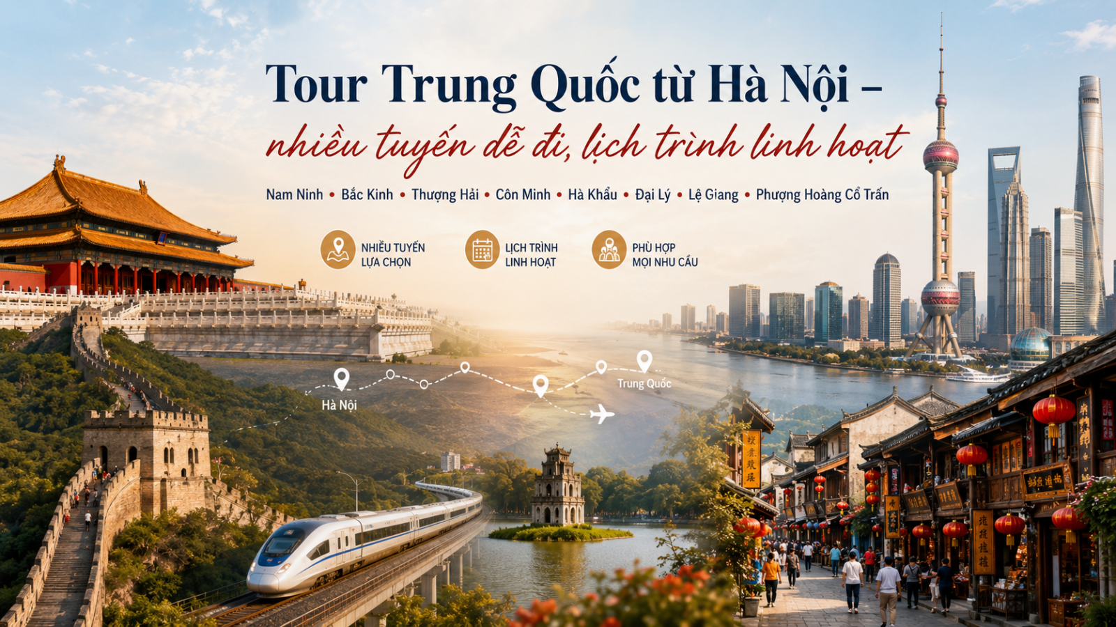 Tour Trung Quốc từ Hà Nội nhiều lịch khởi hành