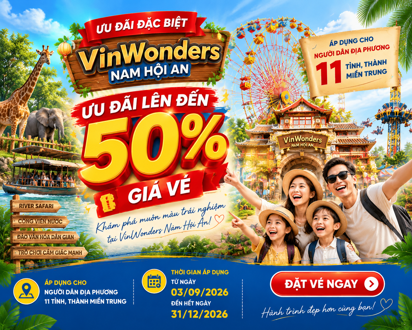 Ưu đãi VinWonders Nam Hội An
